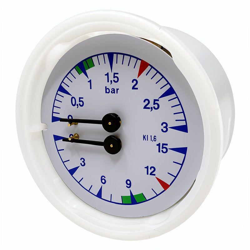 DUAL PRESSURE GAUGE 63MM