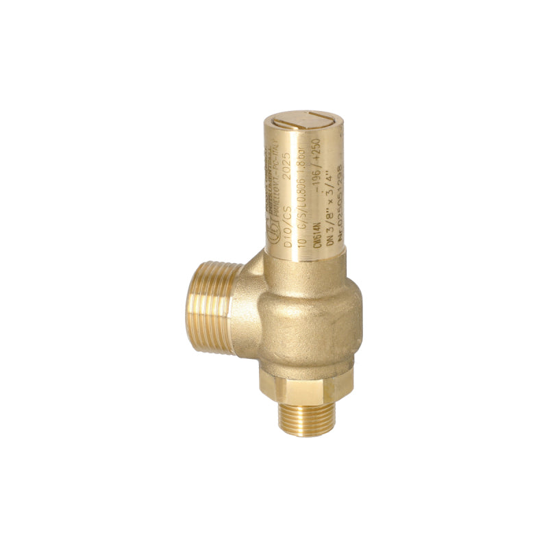 3/8 X 3/4M GAGGIA SAFETY VALVE 1.8 BAR CERTIFIED