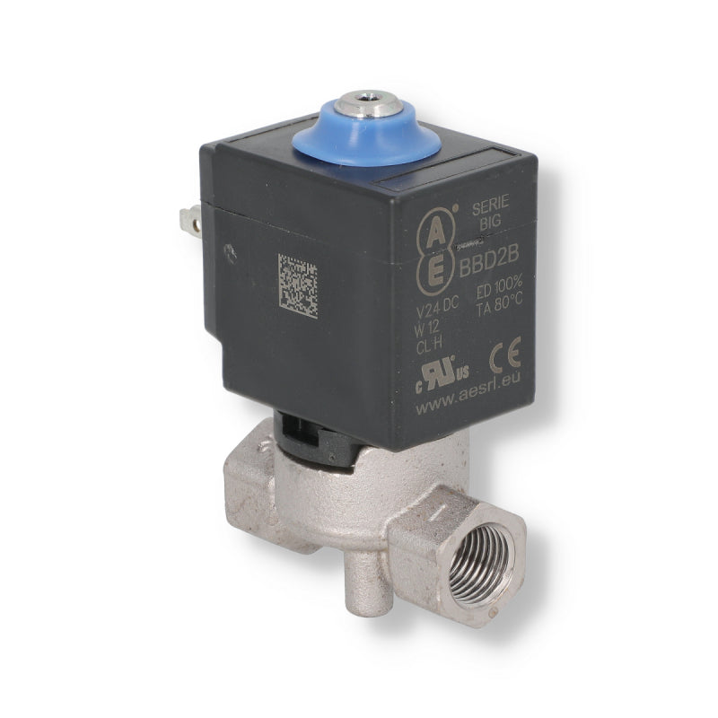 2 WAY SOLENOID VALVE 1/4" 24VDC D2.9