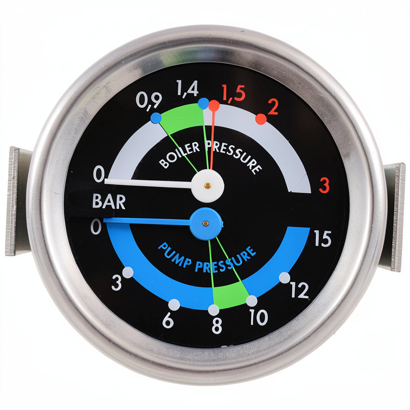 ECM DUAL PRESSURE GAUGE 60MM