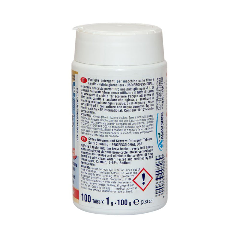 PULY CAFF BREW CLEAN TABLETS TUB OF 100 X 1 GRAM