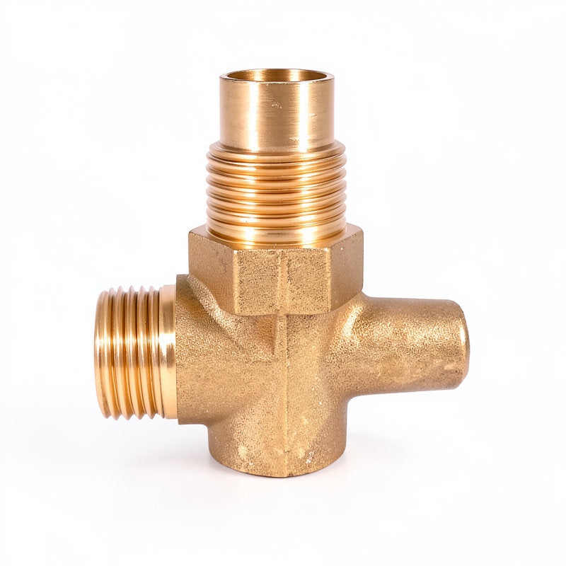 BEZZERA FITTING 1/4G X 1/4G X 1/2G X 1/2NPT
