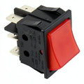 ROCKER SWITCH RED SPRING LOADED 6 TERMINAL