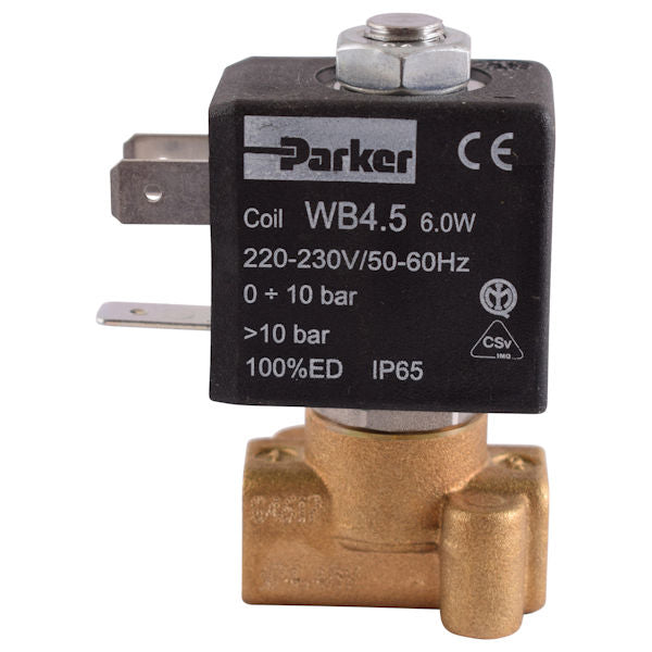 PARKER 2 WAY INLET SOLENOID VALVE 230V 1/8 2.5MM VITON 6W - ASTORIA