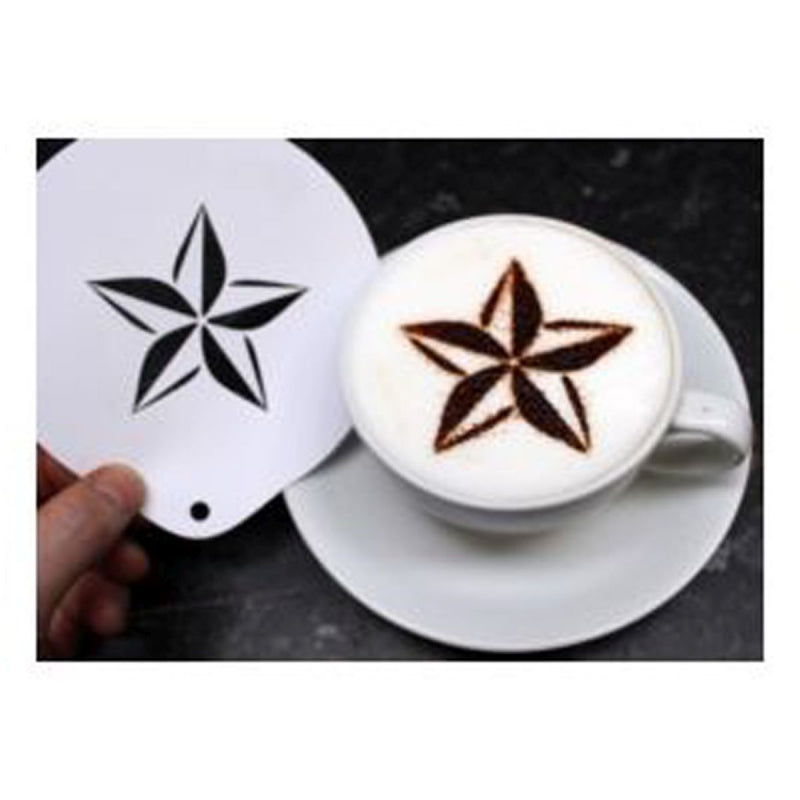 5 POINTED ROUND STAR STENCIL