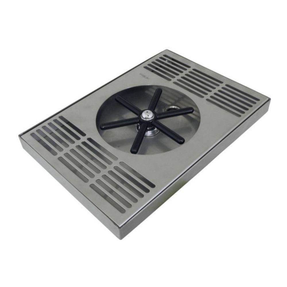 Centre Spray Glass Rinser Tray - 254MM (L) 178MM (W) 22MM (D)  - Pn: MIX22553 - commercial coffee spare part