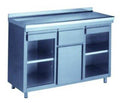 Stainless Steel 1.5M Cabinet Height 1050MM Depth 600MM  - Pn: MIX2723 - commercial coffee spare part