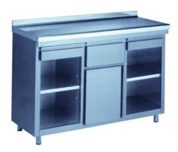 Stainless Steel 1.5M Cabinet Height 1050MM Depth 600MM  - Pn: MIX2723 - commercial coffee spare part