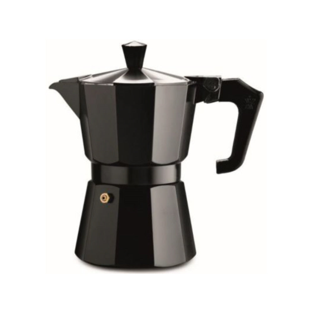 Pezzetti Italexpress - Aluminium Moka Pot - 3 Cup Black Enamel  - Pn: MOK22761 - commercial coffee spare part