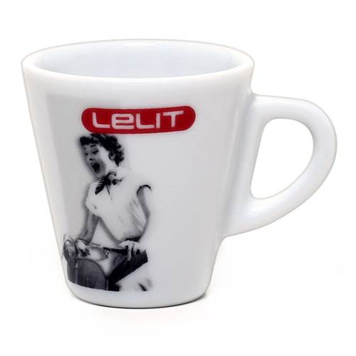 Lelit 70cc porcelain espresso cup with saucer, 6 pcs  PN: PL300 - commercial coffee spare part