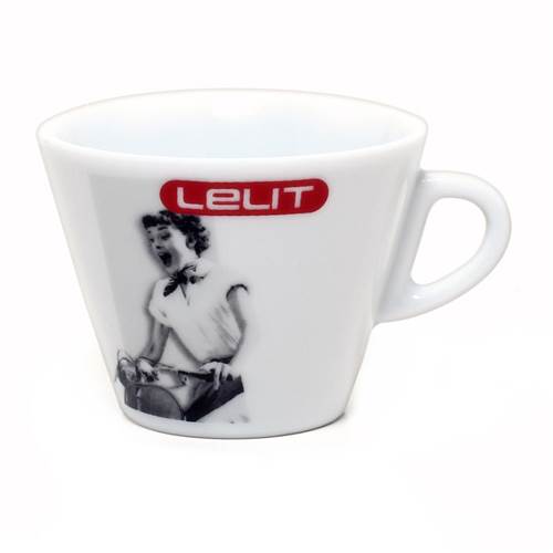 Lelit 190cc porcelain espresso cup with saucer, 6 pcs  PN: PL302 - commercial coffee spare part