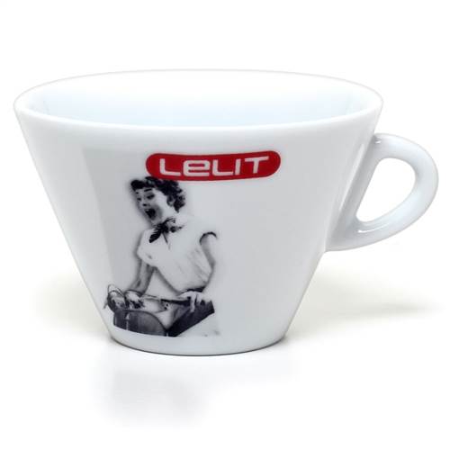 Lelit 270cc porcelain espresso cup with saucer, 6 pcs  PN: PL303 - commercial coffee spare part
