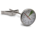 Stainless Steel Thermometer duel scale with jug clip. - commercial coffee spare part