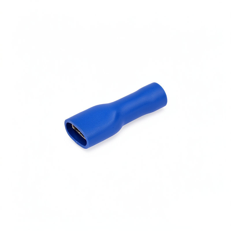 INSULATED FEMALE SPADE CRIMP 6.3MM - BLUE