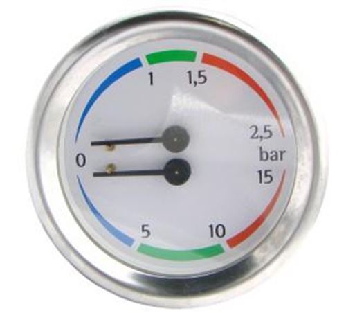 Dual Pressure Gauge  - Pn: SI9669 - commercial coffee spare part