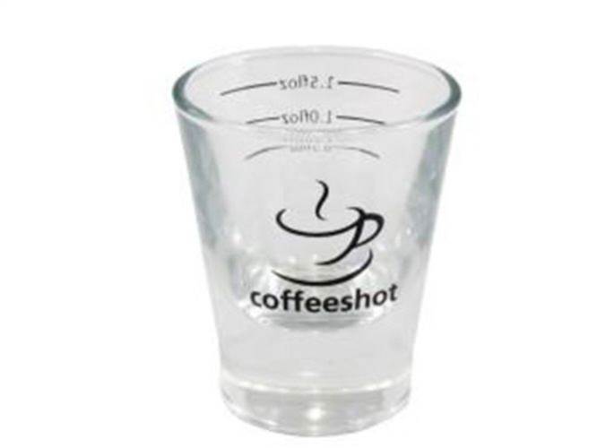 Coffeeshot Glass 2OZ Lined at 0.5 / 1.0 / 1.5 Floz  - Pn: STJ17051 - commercial coffee spare part