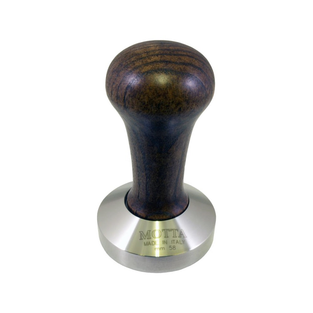 TA15892 - Motta Wooden Coffee Tamper - Flat Base 58MM - commercial coffee spare part