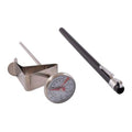Thermometer - Economy Thermometer with Clip - Dual Dial  - Pn: THE3077 - commercial coffee spare part