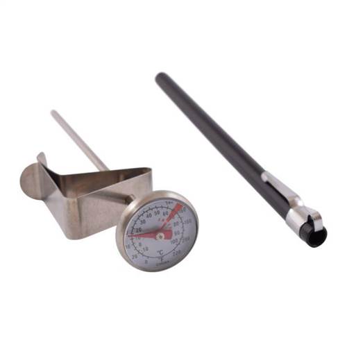 Thermometer - Economy Thermometer with Clip - Dual Dial  - Pn: THE3077 - commercial coffee spare part
