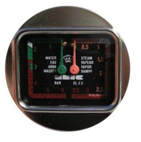 Dual Pressure Gauge  - Pn: UN1277 - commercial coffee spare part