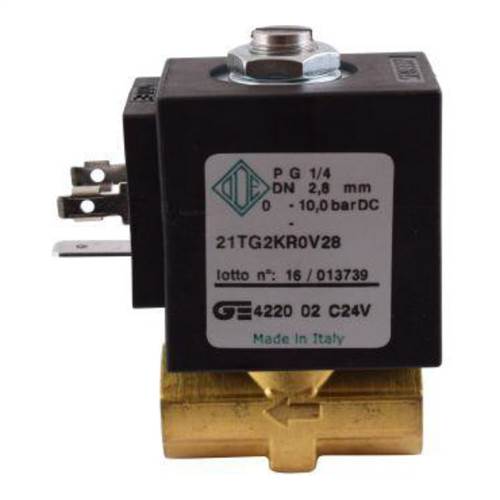 Ode Inlet Solenoid 1/4 X 1/4 24V DC  - Pn: UVSO5038 - commercial coffee spare part