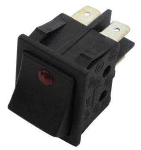 Vibemme - Black Rocker Switch with LED 8AMP  - Pn: VI0645 - commercial coffee spare part