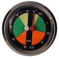 Vibemme - Pressure Gauge Dual  Modern Hori  - Pn: VI2768 - commercial coffee spare part