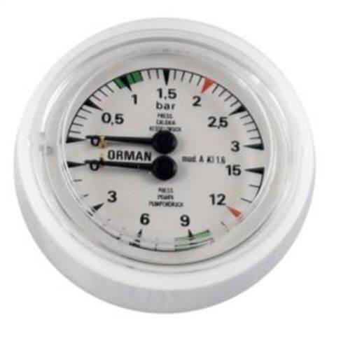 Wega - Dual Pressure Gauge  - Pn: WE4726 - commercial coffee spare part