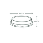 Vegware 76-Series PLA flat lid, no hole