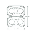 Vegware Splittable 4-cup carry tray