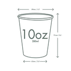 Vegware 10oz / 320ml Feel Good hot cup, 89-Series