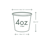 Vegware 4oz / 120ml brown kraft hot cup, 62-Series