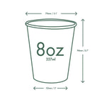 Vegware 8oz / 250ml white hot cup, 79-Series