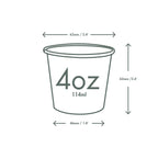 Vegware 4oz / 120ml Feel Good hot cup, 62-Series - EU