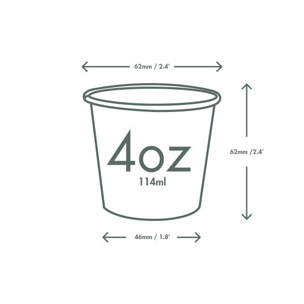Vegware 4oz / 120ml Feel Good hot cup, 62-Series - EU