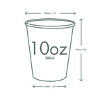 Vegware 10oz / 320ml Feel Snug hot cup, 89-Series