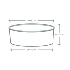Vegware 24oz / 750ml round black food container, 150-Series