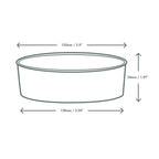 Vegware 16oz / 500ml round kraft food container, 150-Series