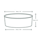 Vegware 24oz / 750ml round kraft food container, 150-Series
