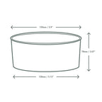 Vegware 34oz / 1000ml round kraft food container, 150-Series