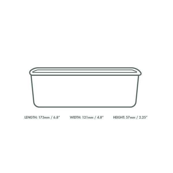Vegware 24oz / 750ml rectangular black food container