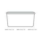 Vegware 34oz / 1000ml rectangular kraft food container