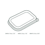 Vegware Rectangular PLA lid