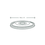 Vegware 90-Series flat PLA cold lid