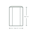 Vegware 150 x 65 x 250mm glassine bag with NatureFlex window