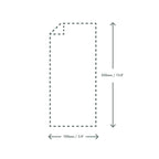 Vegware 100 x 350mm clear NatureFlex baguette bag