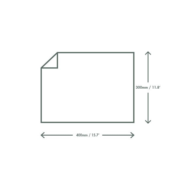 Vegware 400 x 300mm white greaseproof sheet - Grill
