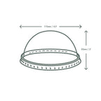 Vegware 115-Series dome PLA cold lid