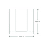 Vegware 10 x 10in / 250 x 250mm kraft NatureFlex window bag