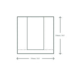 Vegware 8.5 x 8.5in / 215 x 215mm kraft NatureFlex window bag